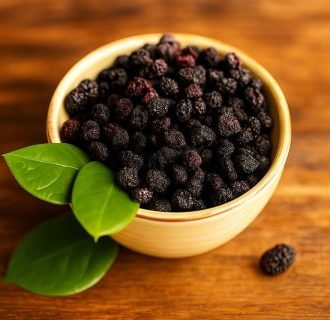 Seedless Whole Dried Black Berries, Antioxidant-Rich