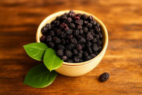 Seedless Whole Dried Black Berries, Antioxidant-Rich